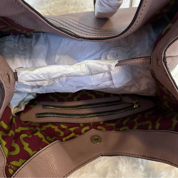 🔵 orYany Tessal Leather Shoulder Bag  with Dust Custer NWT - Picture 4 of 9